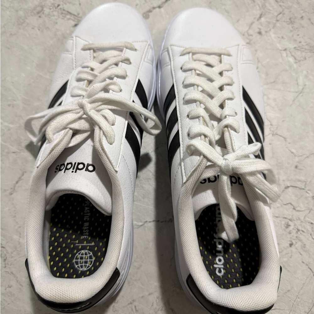 Adidas White and Black Classic Sneakers